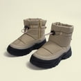 thumbnail image 1 of BFHHYA Boys Girls Snow Boots Kids Fleece-Lined Water-Resistant Outdoor Warm Boots Zip-Up Anti-Slip Cold Weather Shoes for Winter School Runs(7-14Y), 1 of 3