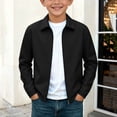 thumbnail image 1 of BFHHYA Boys Lightweigh Jackets Windproof Long Sleeve Zip up Softshell Jacket with Pockets Casual Outdoor Sport School Coat for Teen 7-29, 1 of 9