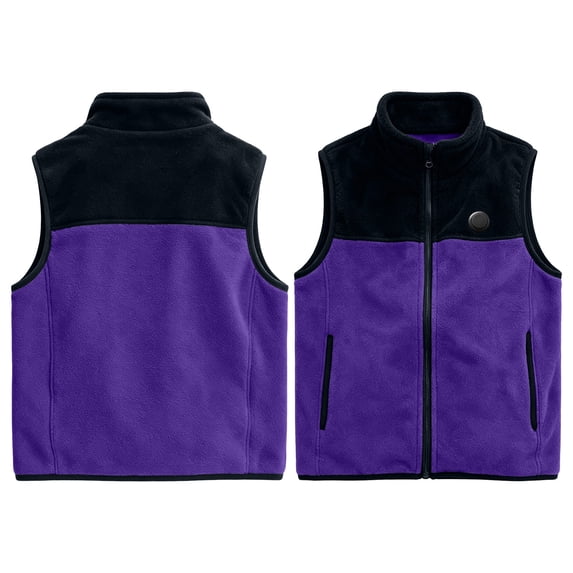 BFHHYA Fleece Heated Vest for Boys Girls 3 Heating Zones Jacket Lightweight USB Electric Heated Coat Winter Warm Outerwear