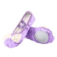 thumbnail image 1 of BFHHYA Girls' Ballet Shoes Satin Soft Flat Bowknot Dance Practice Slippers for Yoga & Gymnastics, Recitals & Performance Warm-Ups (Toddler/Junior/Big Kid), 1 of 9