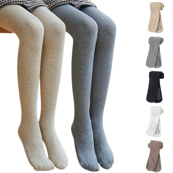 BFHHYA Girls' Cable Knit School Tights Toddler Footed Legging Pantyhose Stocking for for Dance Practices & Casual Gatherings