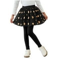 thumbnail image 1 of BFHHYA Girls Fleece Lined Leggings with Skirt Kids Winter Warm Tutu Skirt Pants Love Heart Skirt Cotton Tights Pants 2-10 Years, 1 of 5