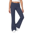 thumbnail image 1 of BFHHYA Girls High Waist Flare Pants Kids Straight Leg Elastic Waist Bell Bottom Youth High Stretch Casual Sport Trousers, 1 of 8
