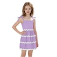 thumbnail image 1 of BFHHYA Girls Summer Swing Mini Dress Tween Spaghetti Straps Sleeveless Smocked Dress Flowy A Line Sundress Ages 3-38 Years, 1 of 1