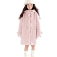 thumbnail image 1 of BFHHYA Girls' Wool-Blend Hooded Trench Coat Star Toggle-Button Mid-Length Pea Coat Quilted Casual Winter Jacket for Cold Days Errands(5-15Y), 1 of 9