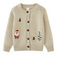 thumbnail image 1 of BFHHYA Kids' Boys & Girls Christmas Knit Cardigan Button Down Crewneck Sweater Open Front Casual Holiday Top for Winter Outings(3-9Y), 1 of 6