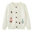 thumbnail image 1 of BFHHYA Kids' Boys & Girls Christmas Knit Cardigan Button Down Crewneck Sweater Open Front Casual Holiday Top for Winter Outings(3-9Y), 1 of 5