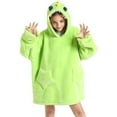 thumbnail image 1 of BFHHYA Kids Fleece Blanket Hoodie Wearable Blanket Cute Cartoon Robe Comfy Oversized Sweatshirt With Pocket Gifts for Boys Girls, 1 of 3