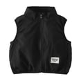 thumbnail image 1 of BFHHYA Kids Lightweight Vest Fashion Zipper Stand Collar Sleeveless Jacket Solid Color Casual Boys Girls Outerwear 0-9 Years, 1 of 5