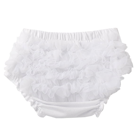 BFHHYA Ruffle Bloomers for Baby Girls Boys Infant Cute Cotton Frilly Diaper Covers Strench Elastic Waist Shorts for Photo Shoot Birthday