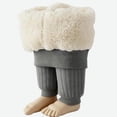 thumbnail image 1 of BFHHYA Boys Girls Girls' Sherpa-Lined Leggings Cotton Stretch Thickened Warm Tight Fleece Yoga Pants for Fall/Winter Cold Days Outings(1-8Y), 1 of 4
