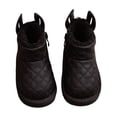 thumbnail image 1 of BFHHYA Toddlers' Boys Girls Fleece-Lined Ankle Snow Boots Non-Slip Soft Sole First-Walker Shoes Side Zipper Warm Boots for Family Visits, 1 of 5