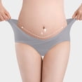 thumbnail image 1 of BFHHYA Women's Cotton Maternity Plus Size Underwear Pregnancy Low-Waist Panties Soild Color Support Underpants for Prenatal Woman, 1 of 8