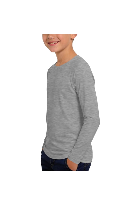Youth Quick Dry Shirts UPF 50+ Sun Protection Long Sleeve Crew Neck Tops Boys & Girls Lightweight Athletic T-Shirts 5-14 Y