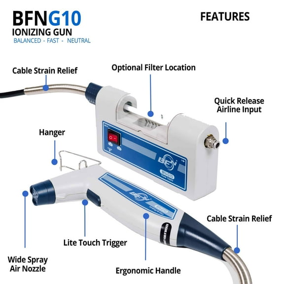 BFNG10 Ionizing Blow Off Gun