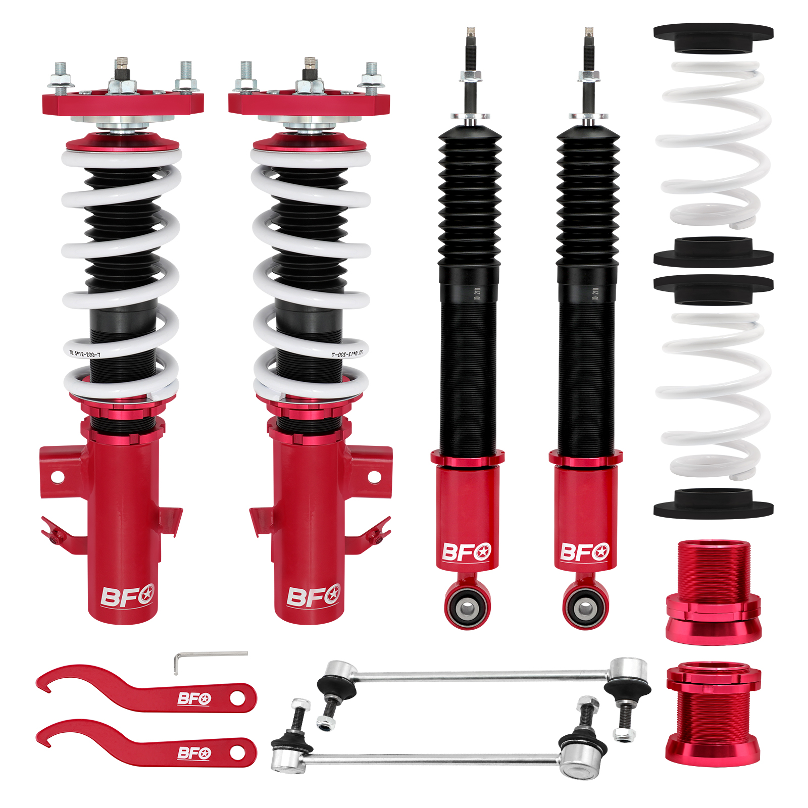 BFO 24 Way Coilovers Lowering Suspension Kit for Honda Civic LX DX GX 1215 Fits select 2013