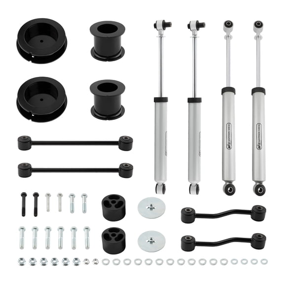 BFO 3.5" Lift Kit for Jeep Gladiator JT 4WD 2020-2022, Suspension Lift Spacer Kit + Nitrogen Gas Shocks + Sway Bar Links