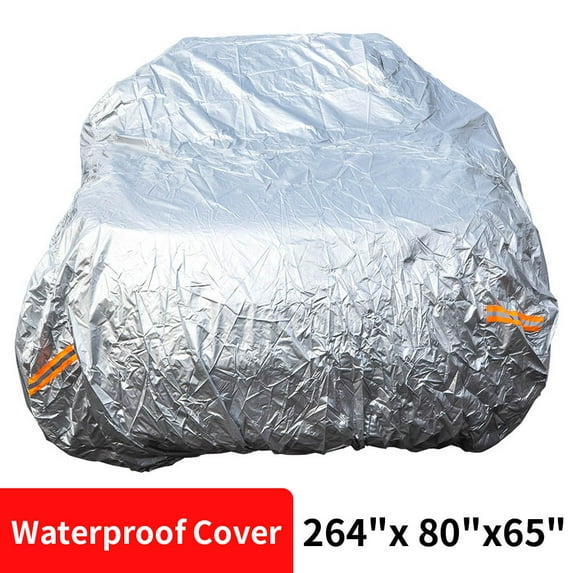 BFO Big Size Waterproof Car Cover Rain Heat Snow Protection Cover 264" x 80" x 65