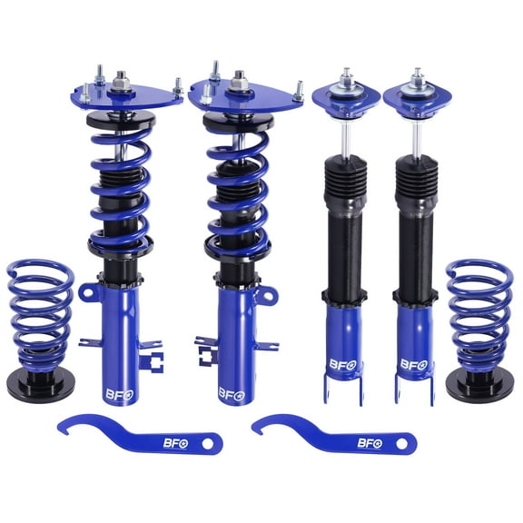 BFO Coilovers for Nissan Altima 2007-2013, for Nissan Maxima 2009-2014, Height Adjustable Coilovers Suspension Kit, Preset Damping Shock Absorber Struts, Lowering Kit Blue
