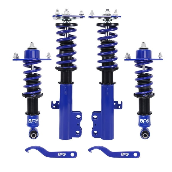 BFO Coilovers for Scion TC 2005-2010, Height Adjustable Full Coilovers Suspension Kit, Preset Damping Shock Absorber Struts, Lowering Kit Blue