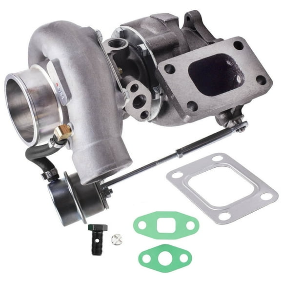 BFO T3 Turbo Turbocharger with Gaskets for Nissan Skyline R32 R33 R34 2.0L-2.5L RB20DET RB25DET Engine, Up to 500BHP