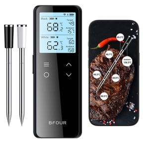 BFOUR BF-80 WiFi Bluetooth Meat Thermometer with 2 probe