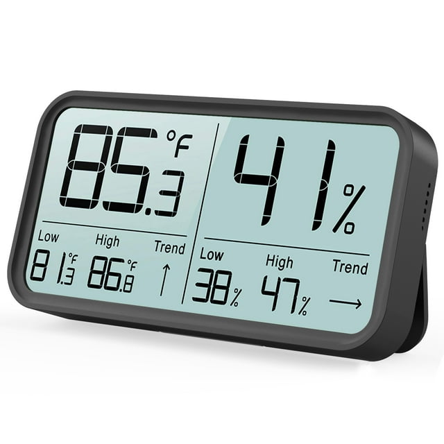 BFOUR Indoor Digital Hygrometer Thermometer, Instant Read Temperature