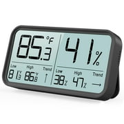 BFOUR Digital Hygro Thermometer Indoor Thermohygrometers, Temperature Humidity Meter,  Monitoring for  Rooms