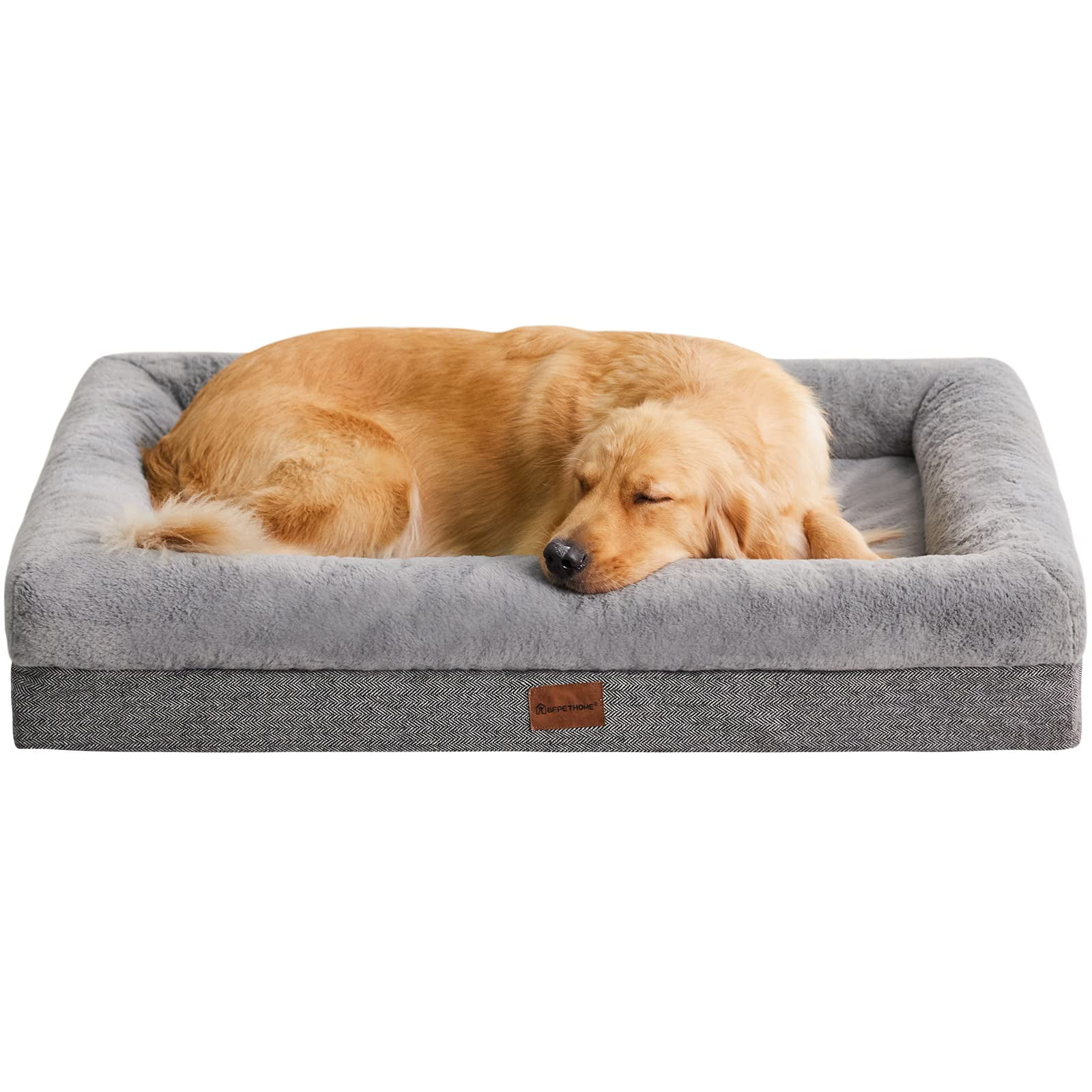 BFPETHOME Dog Bed for Large Dogs, Washable Dog Bed with Sides ...