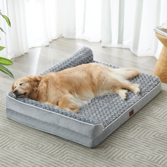 BFPETHOME Orthopedic Dog Beds for Extra Large Dogs, Waterproof Sofa XXL Pet Bed with Sides, Non-Slip Bottom and Egg-Crate Foam Big Dog Couch Bed with Washable Removable Cover
