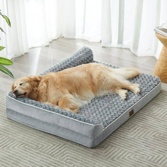 Orthopedic Dog Beds for Large Dogs-Waterproof Sofa Dog Bed with Removable Washable Cover, Large Dog Bed with Waterproof Lining and Nonskid Botto