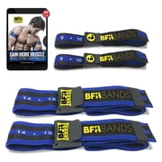 BFR BANDS Blood Flow Restriction Occlusion Band, Pro Bundle 4 Pack