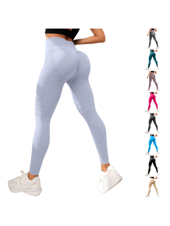 Women's 3D Compression Leggings for Cellulite High Waist Butt Lift Yoga Pants Tummy Control Workout Tights for Gym Running Daily Wear 2XL