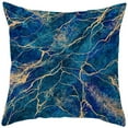 BFSAUHA Blue Pattern Printed Pillow Abstract Home Sofa Car Pillow