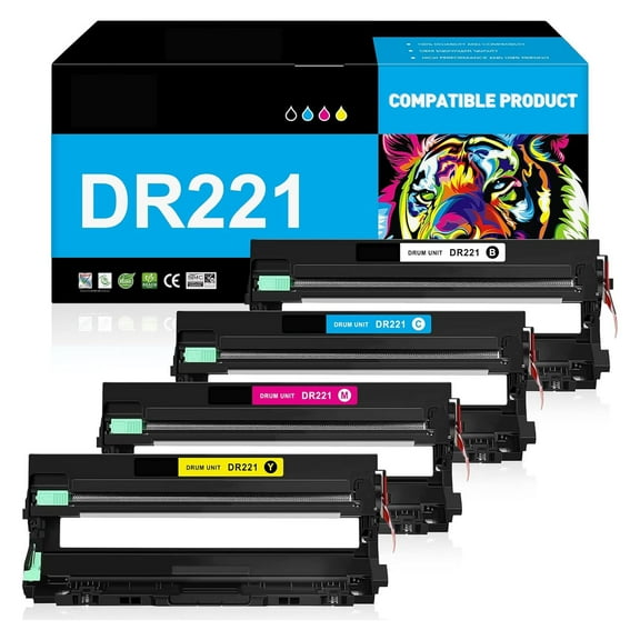 BFVFD Drum Unit Replacement for Brother DR221CL DR-221CL for Brother MFC-9130CW MFC-9330CW HL-3170CDW HL-3180CDW HL-3140CW MFC-9340CDW DCP-9020CDN MFC-9330CDW Printer (NOT Toner Cartridge)
