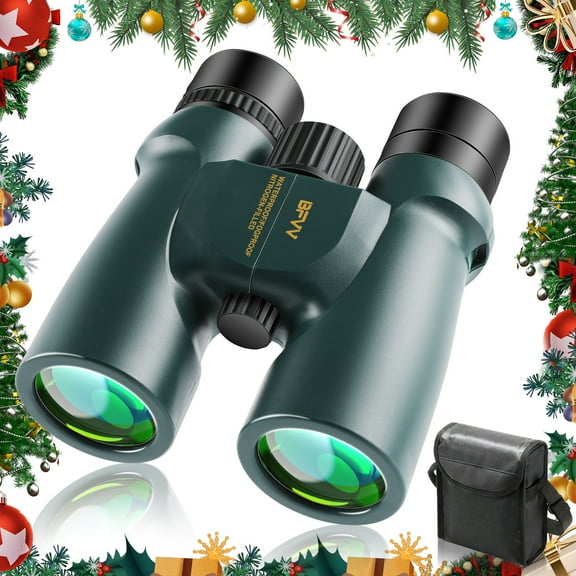 BFVV 10x42 HD High-Power Binoculars for Adults - BAK4 Prism, FMC Lens, Waterproof Fogproof for Bird Watching, Hunting, Stargazing, Concerts