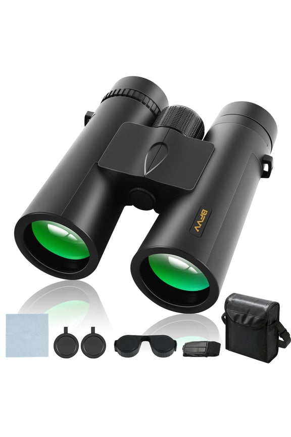 12x42 Lightweight HD Binoculars BAK4 Prism FMC Lens - Waterproof for Adults Kids Bird Watching Hunting Camping Hiking Sports Travel