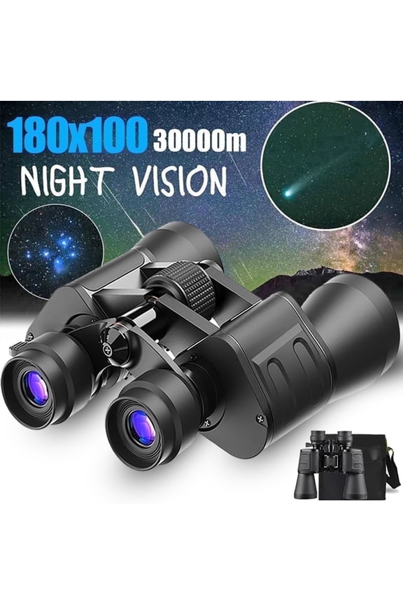 180x100 High-Power Binoculars - Night Vision & Low-Light Ready with BAK4 Prisms + FMC Lenses, Ideal for Birdwatching, Hunting, Hiking- Clear Imaging, Premium Gift for Adults