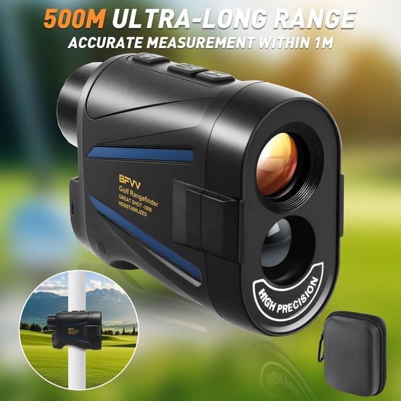 BFVV 2000 Yards Focal Adjustment Rangefinder Kit, Laser Golf Range Finder, 6X Magnification Clear View