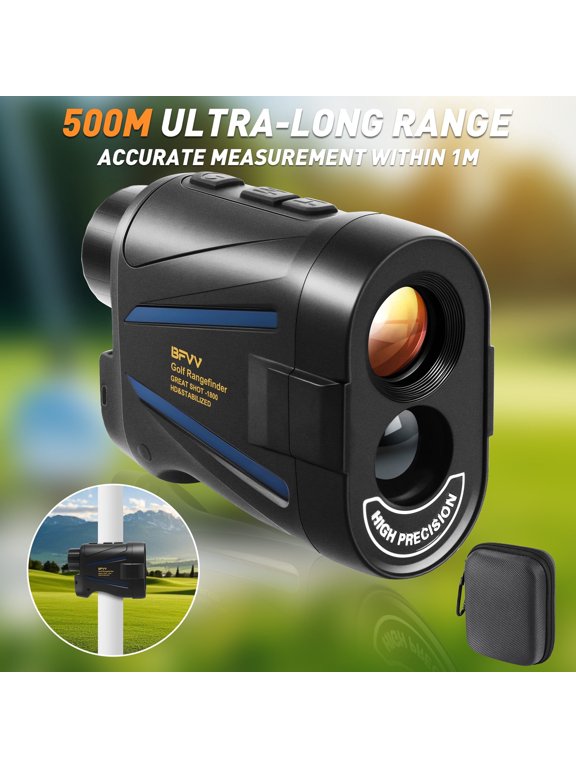2000 Yards Focal Adjustment Rangefinder Kit, Laser Golf Range Finder, 6X Magnification Clear View