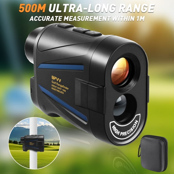 BFVV Golf Rangefinder with Slope, 2000 Yards Laser Range Finder Golfing, 6X Magnification, Flag Pole Locking Vibration, Rechargeable Range Finders -IP54 Laser Rangefinder Hunting