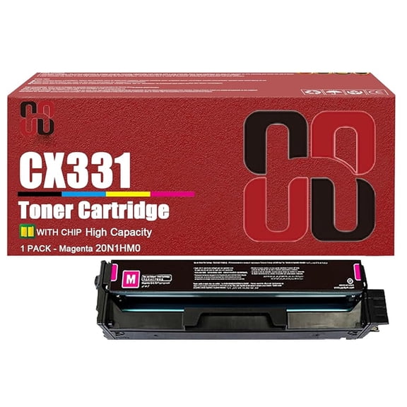BFWR CX331 Toner Cartridges Compatible for Lexmark 20N1HK0 20N1HC0 20N1HM0 20N1HY0 Toner Cartridge Work for Lexmark CS331dw CS431dw CX331adwe CX431adw Printers 1 Black