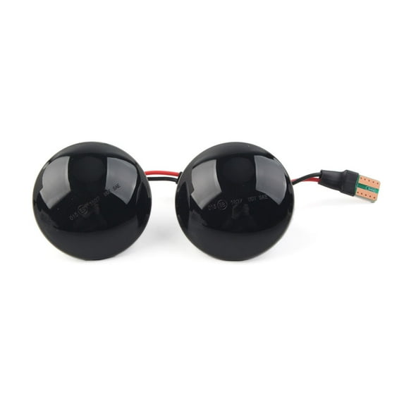 BFY 2-Pack LED Side Marker Light Turn Signal Lamp for Land Rover for Range Rover L322 2002-2012, Smoked Black