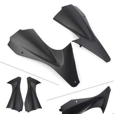 ABS Plastic Tank Side Fairing Panels For Yamaha YZF R6 2006-2007 – Black, Pre-Drilled, 2pcs