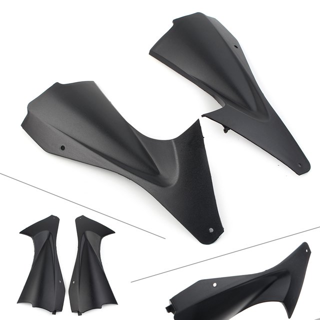 ABS Plastic Tank Side Fairing Panels For Yamaha YZF R6 2006-2007 – Black, Pre-Drilled, 2pcs
