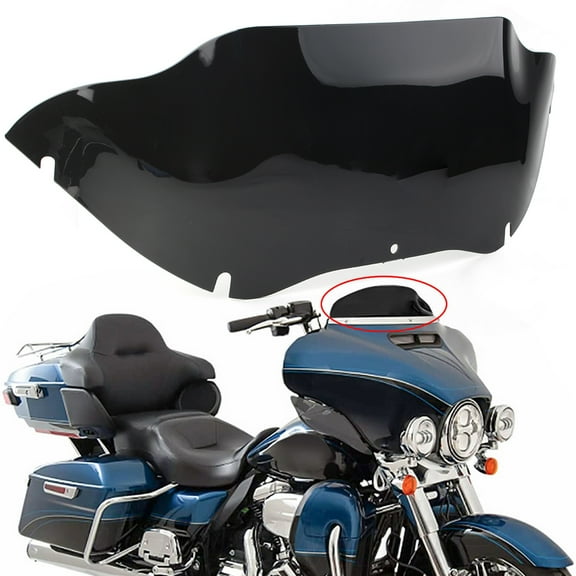 BFY 9.5" Wave Windshield ABS Windscreen For Harley Touring Electra Street Glide 96-13
