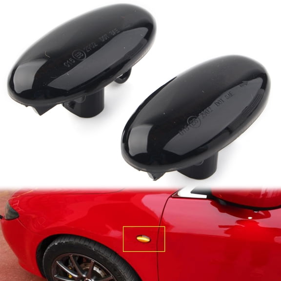 BFY Car Dynamic LED Side Marker Turn Signal Sequential Blinker Lights For Mazda 3 5 2006-2010 & For Mazda2 2011-2013 & MPV 2000-2006