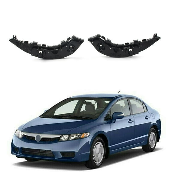 BFY Car Front Bumper Retainer Holder Bracket Support 2Pcs For Honda Civic Sedan 2006 2007 2008 2009 2010 2011