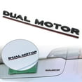 thumbnail image 1 of BFY Dual Motor Emblem Decals 3D Letter Rear Trunk Sticker For Tesla Model 3 Y X S Black, 1 of 5