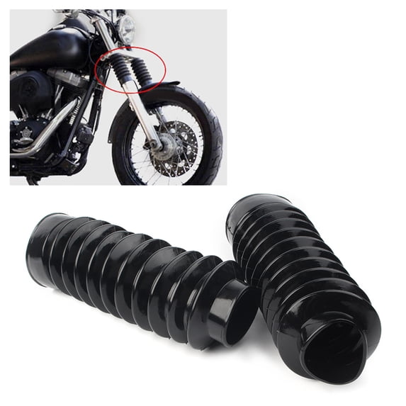 BFY For Harley Dyna Wide Glide 49mm Fork Front Gaiters Gators Boot Shock Absorber